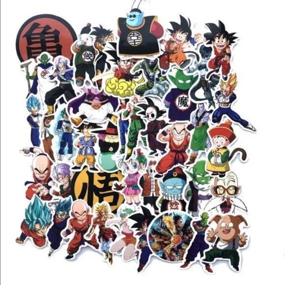 Dragon Ball Z Party Birthday Stickers Gift 100Pc - Picture 2 of 7